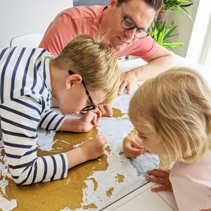 Scratch Off World Map Poster – Detailed Travel Tracker Gift image 4
