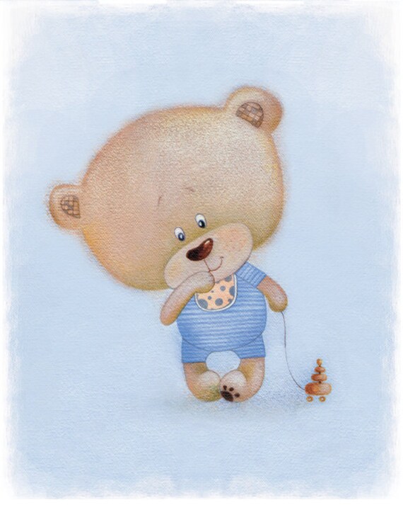 teddy bear wall painting