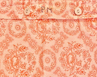 Pillowcase, square pillowcase,vintage pillowcase, 30s pillowcase, floral pillowcase, French cushion cover, vintage cushion cover.