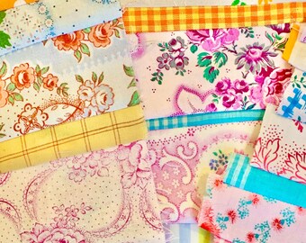 Sewing, stitching, slow sewing, journaling, hand sewing, collage, textile art, vintage patchwork, scrapbooking, patchwork, tiny patchwork.