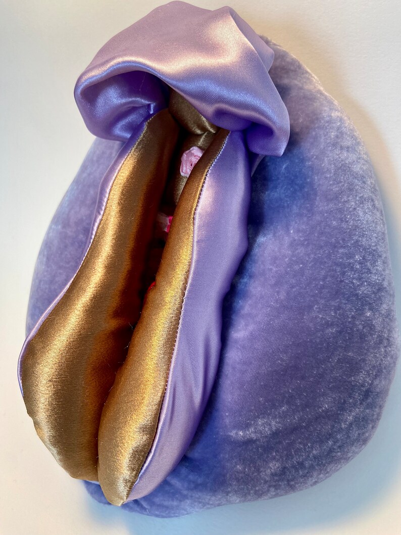 Wondrous Vulva Puppet anatomical Vulva Puppet Violet Silk Velvet Etsy UK