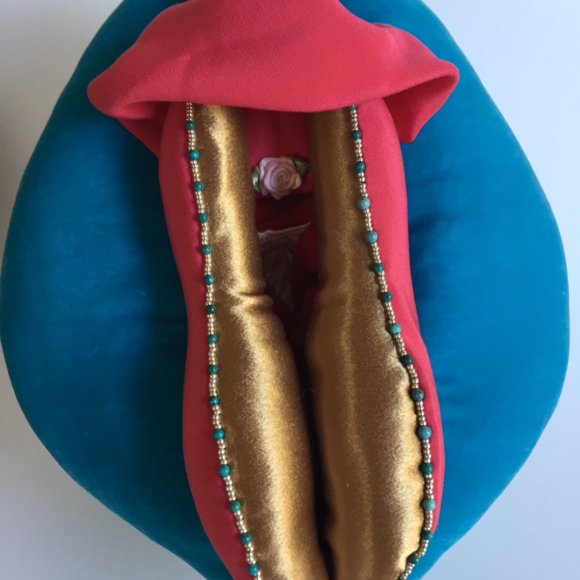 Silk Velvet Vulva Puppet Anatomical Vagina Pillow Etsy