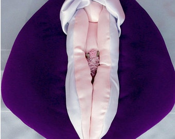 Original Venus Wondrous Vulva Puppet, Anatomical, Professional, (aka Vagina Pillow )