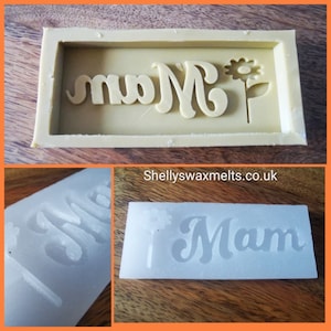 MAM Silicone Moulds - Mothers Day Wax Melt Snap Bar Mould