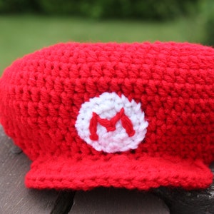 Patron au crochet : Chapeau Mario Tailles NB à adulte PDF image 2