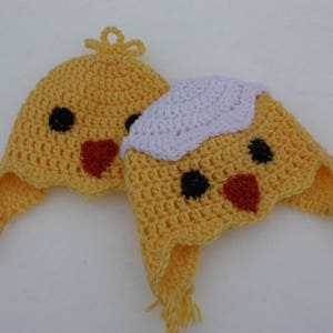 MODÈLE AU CROCHET : Chapeau de poussin à couver