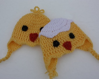 CROCHET PATTERN: Hatching Chick Hat