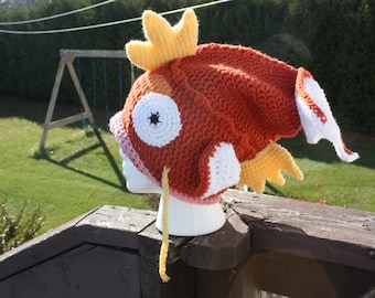 CROCHET PATTERN: Magikarp Slouchy Hat