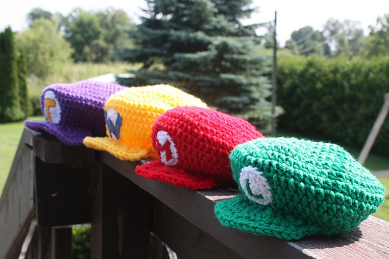 Patron au crochet : Chapeau Mario Tailles NB à adulte PDF image 3