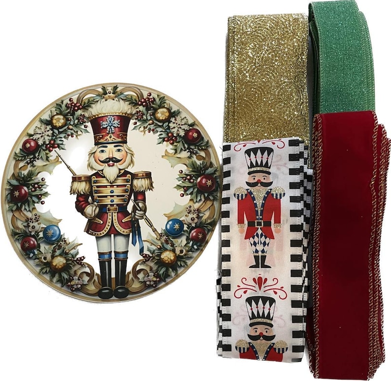 Nutcracker Sign and Ribbon Kit Etsy