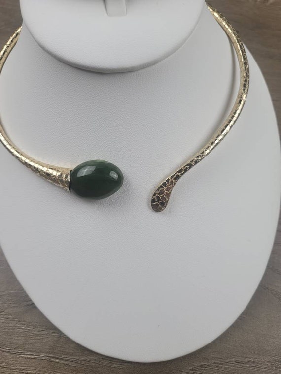 Amazing Swoboda Jade SNAKE Choker Necklace