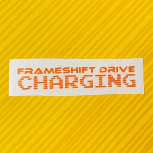 Elite Dangerous Frameshift Drive Charging Permanent Vinyl Decal