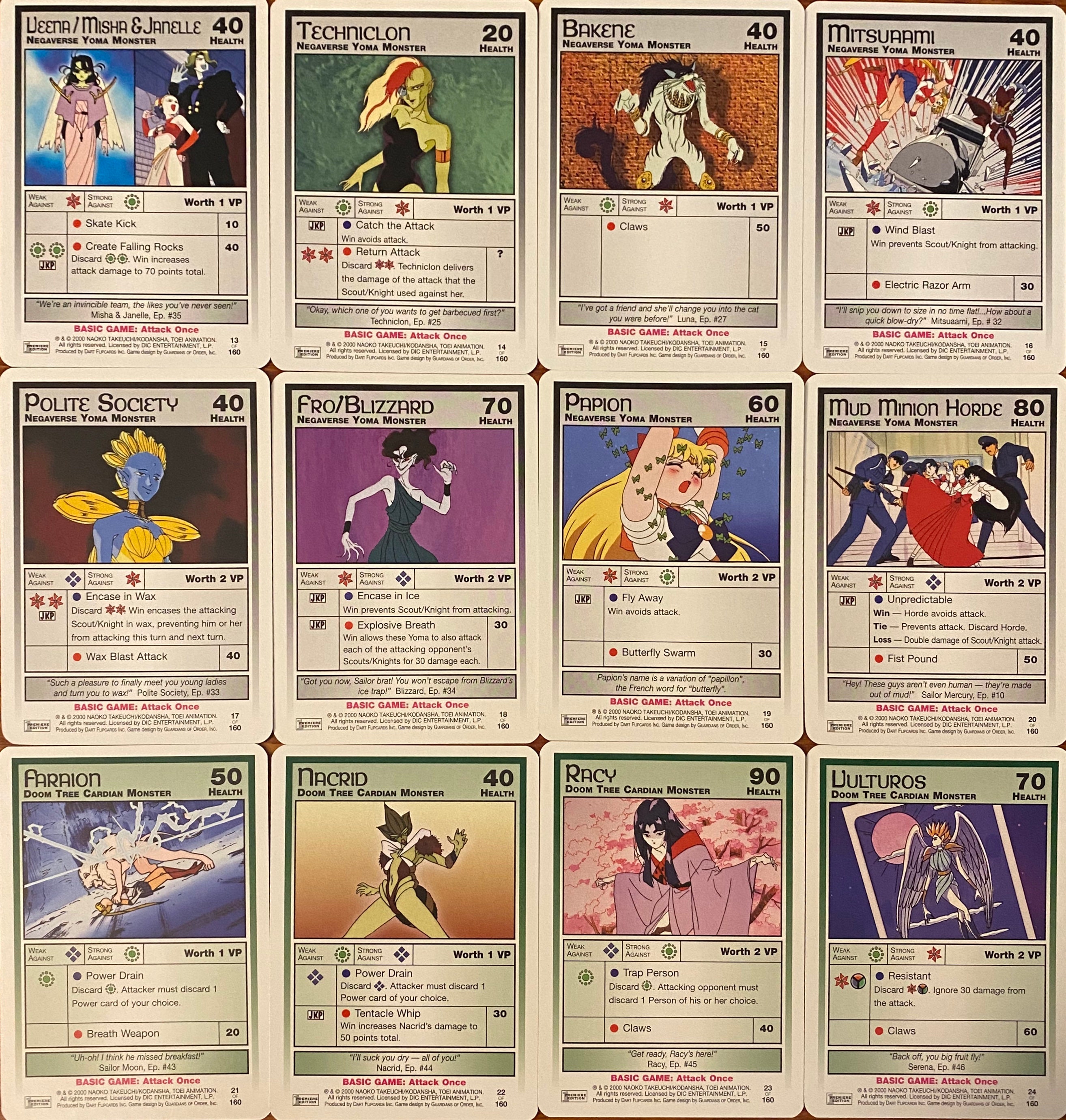 Sailor Moon Collectible Card Game Premiere Edition Common Etsy Canada