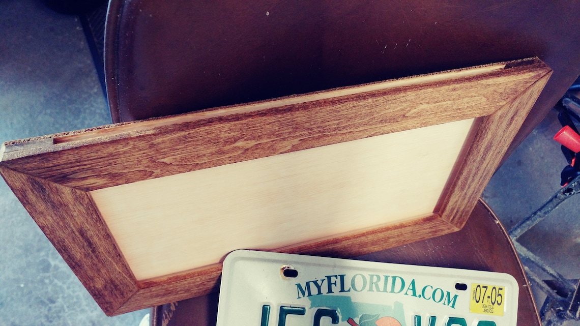 License Plate Wall Frame Etsy