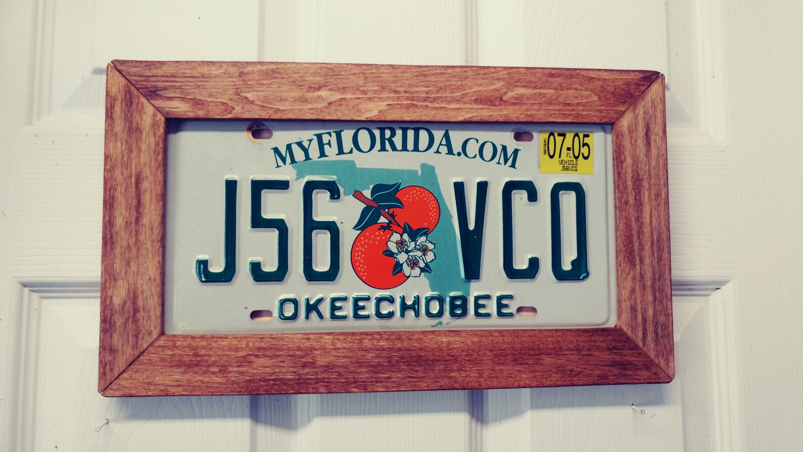License Plate Wall Frame Etsy