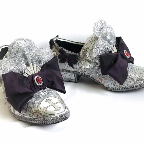 Men's Brocade Shoes Red Satin Gold Ivory Champagne Rococo Etsy