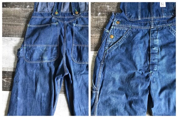 40 RARE Vintage années des années Vintage 1930 combinaisons moyenne unisexe bleu Jean les petites femmes sanforisé Jean salopette bretelles hommes en détresse taille 30 X 31 e5ca83 40 RARE Vintage années des années Vintage 1930 combinaisons moyenne unisexe bleu Jean les petites femmes sanforisé Jean salopette bretelles hommes en détresse taille 30 X 31 e5ca83