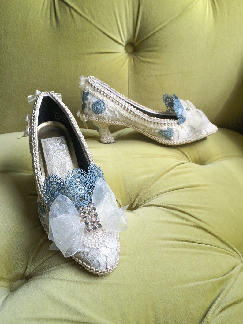 Regency Victorian Era Style Shoes Antique Vintage Bridal Heels Etsy