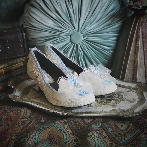 CUSTOM Wedding Shoes Marie Antoinette Costume High Heels Pumps - Etsy