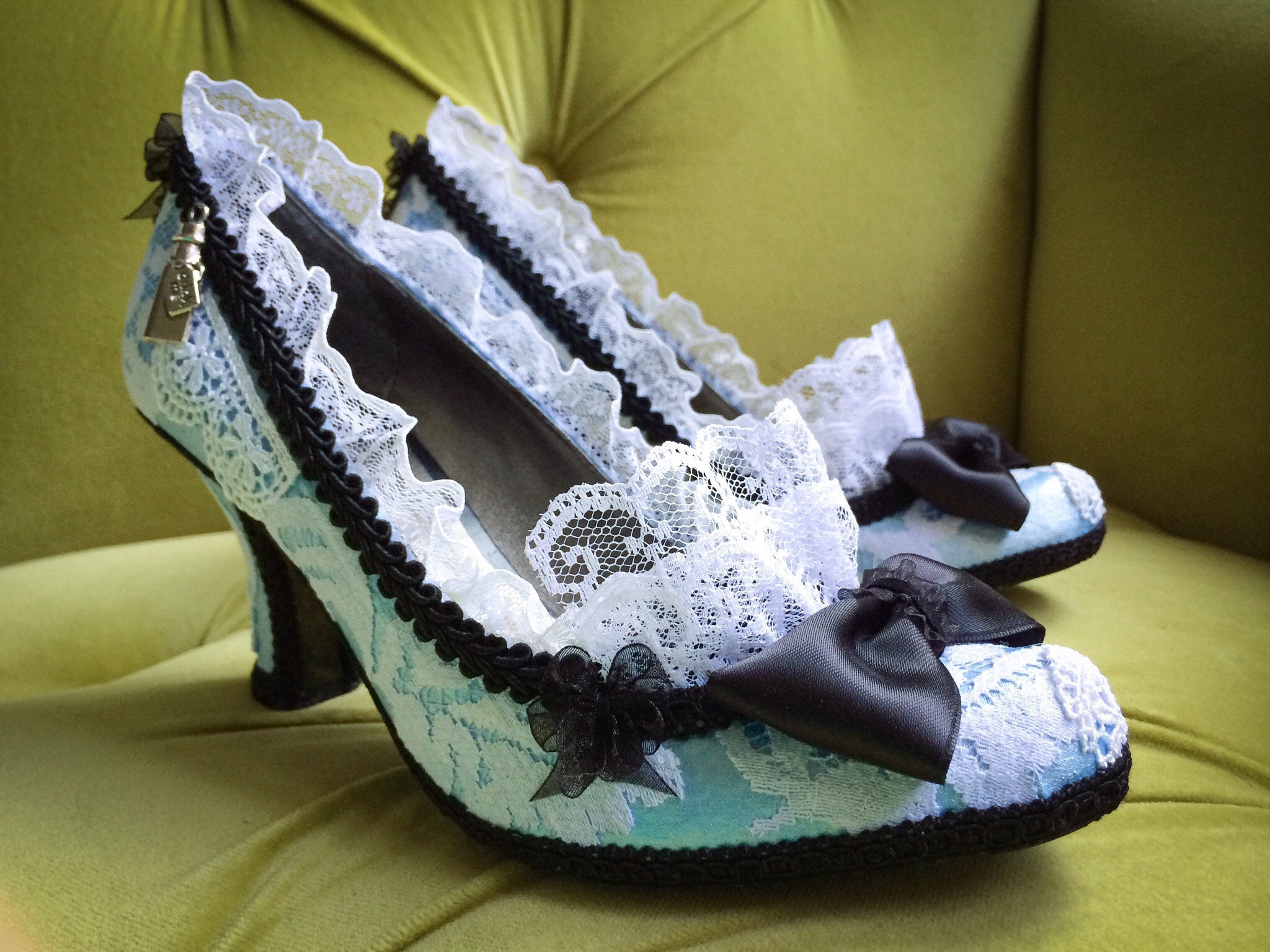 Alice in Wonderland Inspired Costume Shoes High Heels Party - Etsy UK