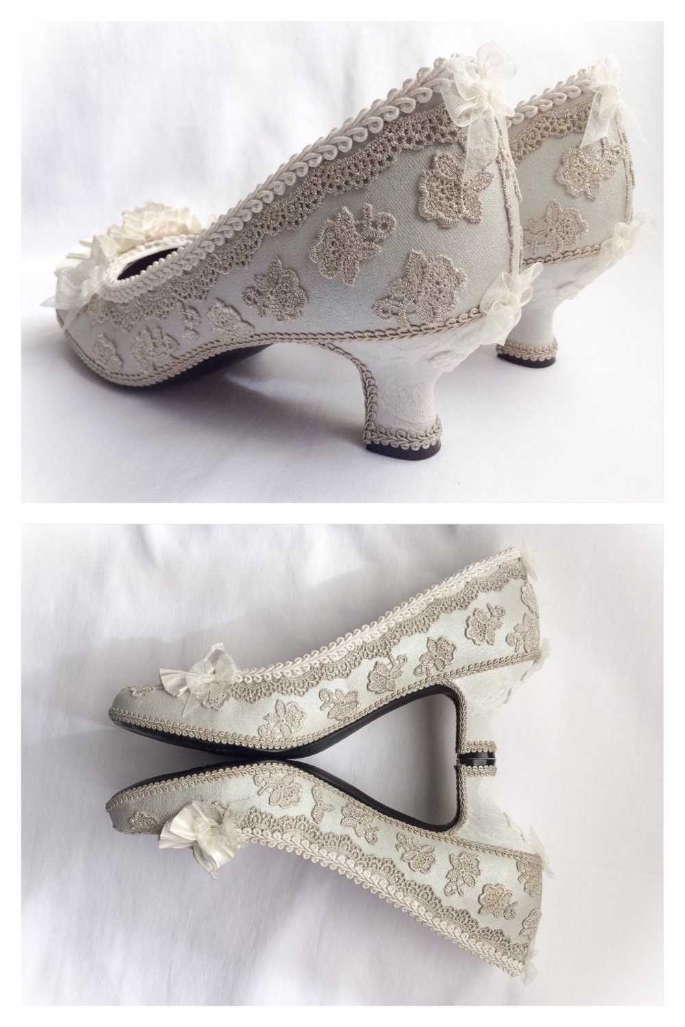 CUSTOM Wedding Shoes Marie Antoinette Costume High Heels Pumps | Etsy