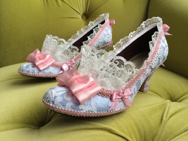 Marie Antoinette Costume Shoes Heels Rococo Baroque Fantasy - Etsy