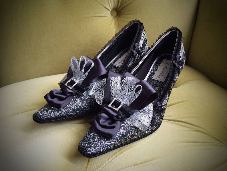 Marie Antoinette Costume Shoes Bridal Heels Rococo Baroque ...