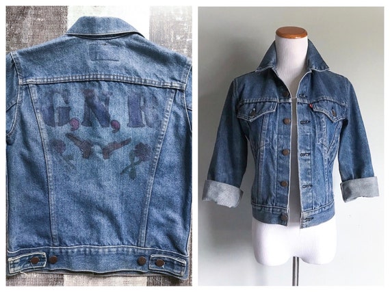 guns n roses jeans jacket