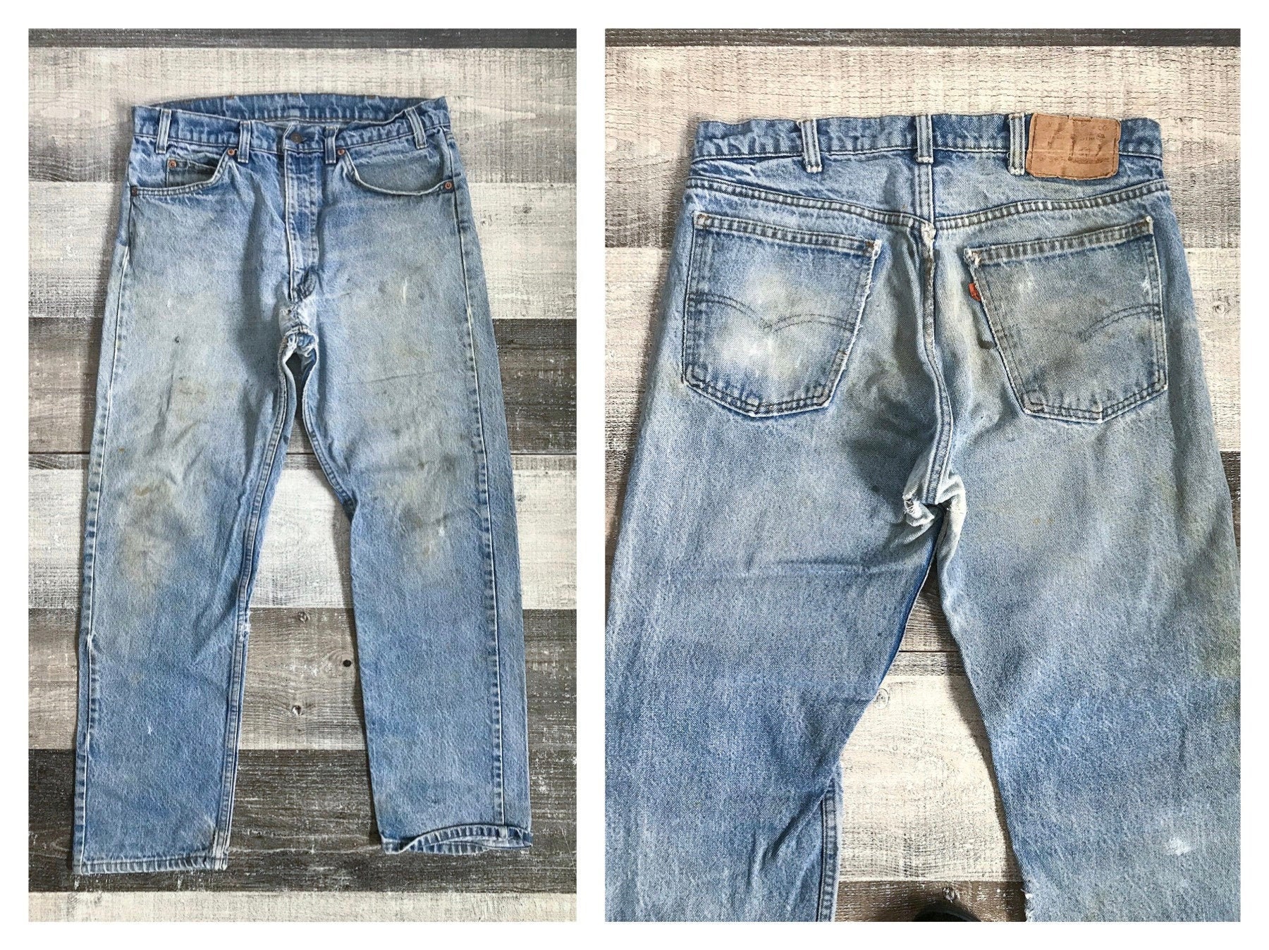 distressed levi jeans