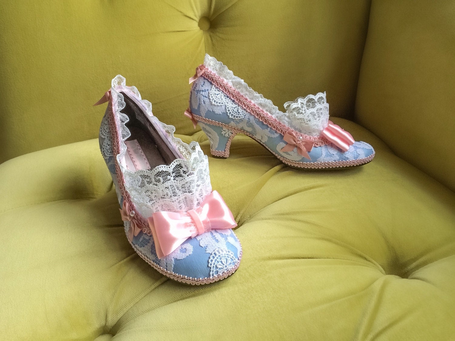 Marie Antoinette Costume Shoes Heels Rococo Baroque Fantasy | Etsy