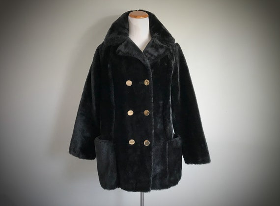 Women's Vintage Short Teddy Bear Coat Faux Mink Beaver Fur | Etsy