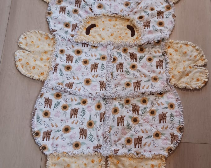 NEW - SUNFLOWER - the Cow Rag Quilt RTS - Free Shipping - Etsy