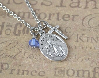 SAINT ANTHONY NecklaceSt Anthony NecklaceCatholic NecklaceCatholic GiftsConfirmation GiftsPatron Saint Jewelry Portugal