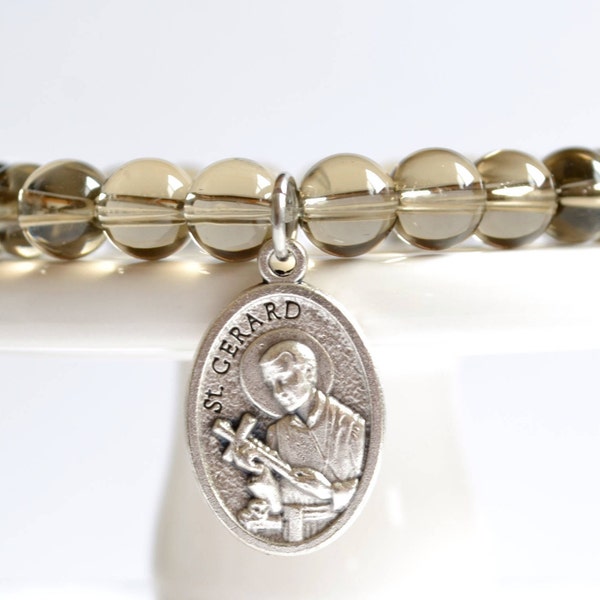 Saint St Gerard Bracelet/Catholic Jewelry/Devotional Gifts/Choose your Medal/St of Fertility/Catholic Gifts/Italain Medals/Choose your Medal
