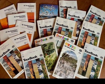 Vintage AAA TourBook 1976 - paper ephemera for display, scrapbooking, crafting, etc. Choose your destination
