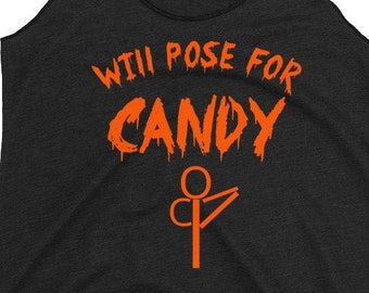 Funny Will Pose for Candy Halloween Yoga Shirt for Women Hasta Pandanguthasana Hand to Big Toe Pose Yoga Stick Figure