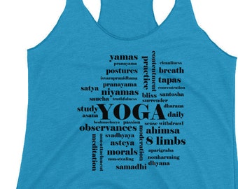 8 Limbs of Ashtanga Yoga Tank Yoga Tops Funny Shirts Yoga Clothes Yoga Gifts Yoga Shirts Yoga Lifestyle