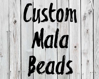 Mala Beads/108 Bead Mala/Yoga Jewelry/Meditation Beads/Prayer Beads/Tassel Necklace -Custom  Mala Beads Choose Length Size Colors Beads