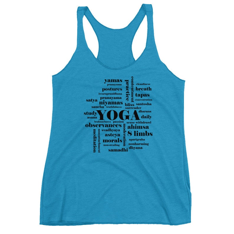 8 Limbs of Ashtanga Yoga Tank Yoga Tops Funny Shirts Yoga Clothes Yoga