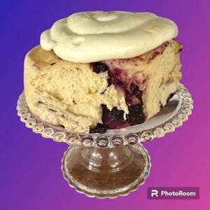 Blueberry Lemon Sweet Rolls with cream cheese icing
