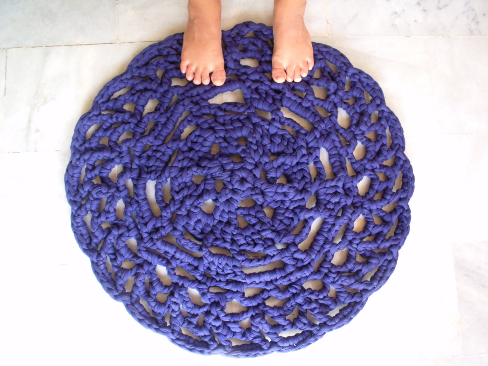INSTANT DOWNLOAD PDF Pattern Round Crochet Rag Rug - Etsy