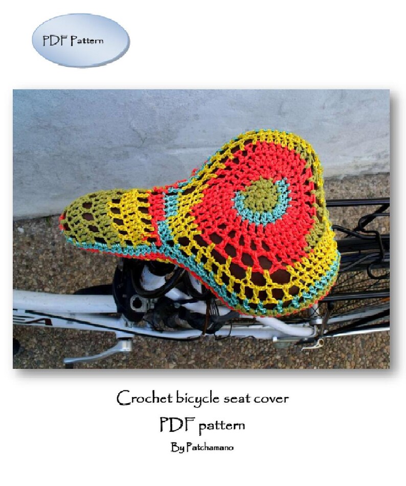 PDF Pattern Crochet Bicycle Seat Cover INSTANT DOWNLOAD Etsy