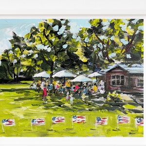 PRINT on Paper or Canvas, "4th of July"