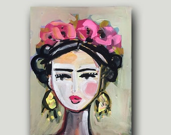 Print on Paper or Canvas, "Frida Contemporary"