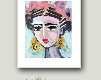 PRINT on Paper or Canvas, "Little Frida 3"