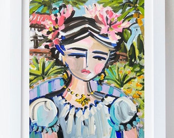 Print on Paper or Canvas, "Spring Color Frida"