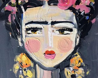Print on Paper or Canvas, "Fine Frida"