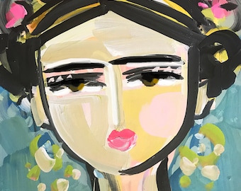 PRINT on Paper or Canvas, "Frida Watercolor"