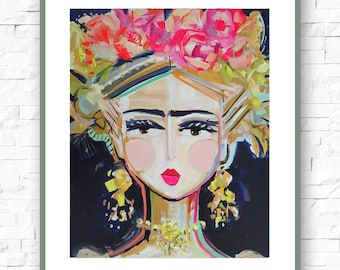PRINT on Paper or Canvas, "Modern Frida 2"