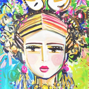 PRINT on Paper or Canvas, &quot;Modern Frida 3&quot;